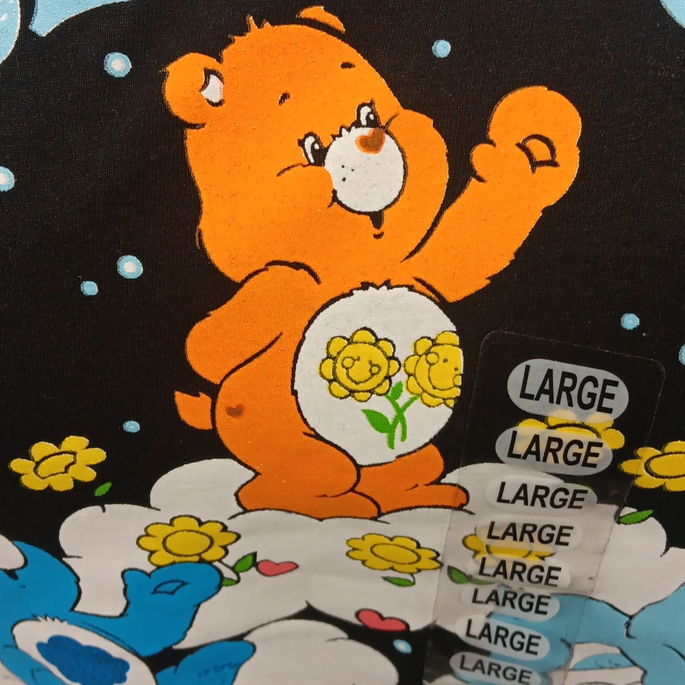 Retro style Care Bears black tee L NWT - Picture 3 of 6